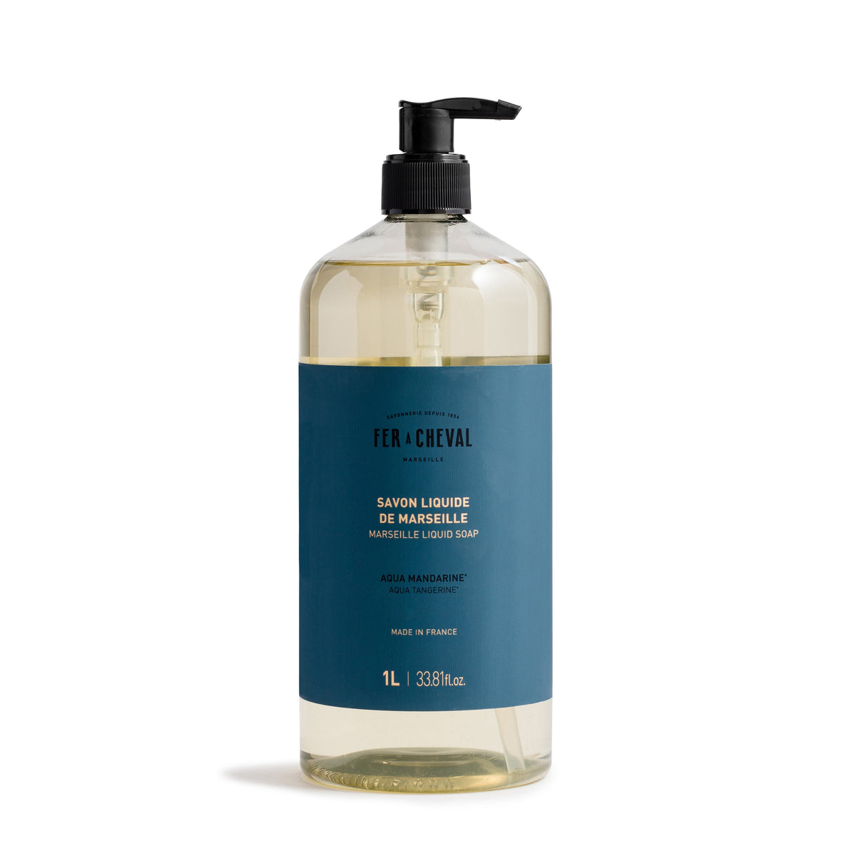 Marseille Liquid Soap Aqua Mandarin 33.8 fl oz / 1 L