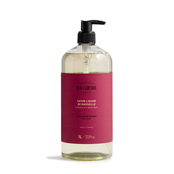 Marseille Liquid Soap Fig Leaves 33.8 fl oz / 1 L