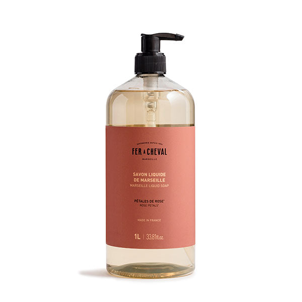 Marseille Liquid Soap Rose Petals 33.8 fl oz / 1 L