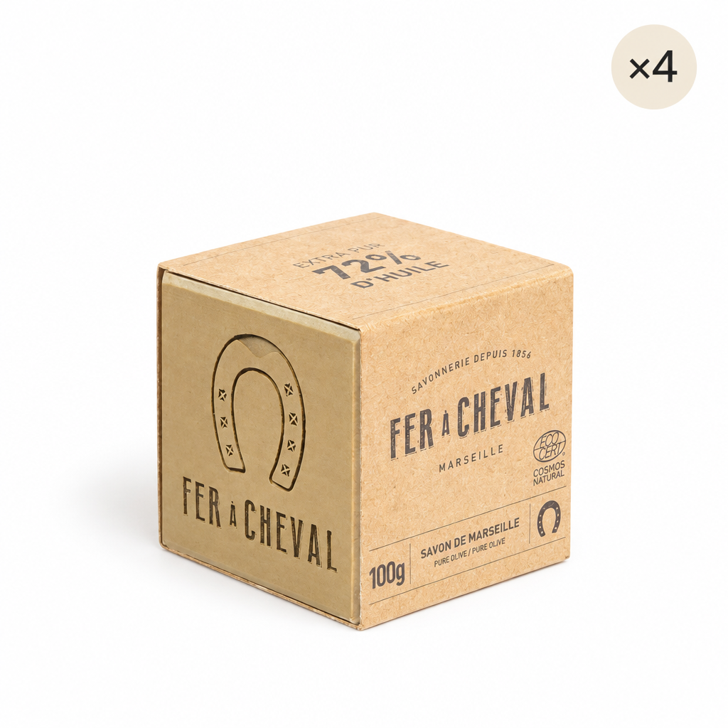 Cube 100 g avec pastille beige x4