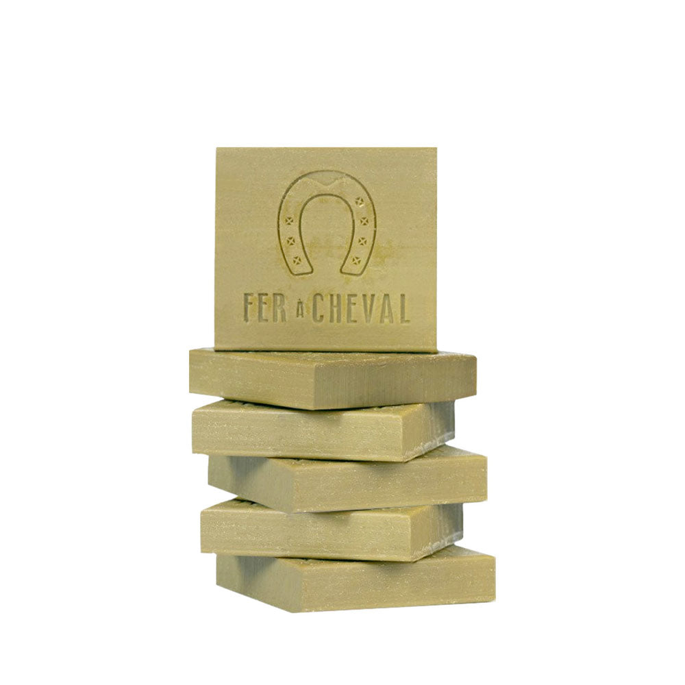 Fer à Cheval Traditional Pure Olive Marseille Soap – 6 Bars (2.3 oz each)