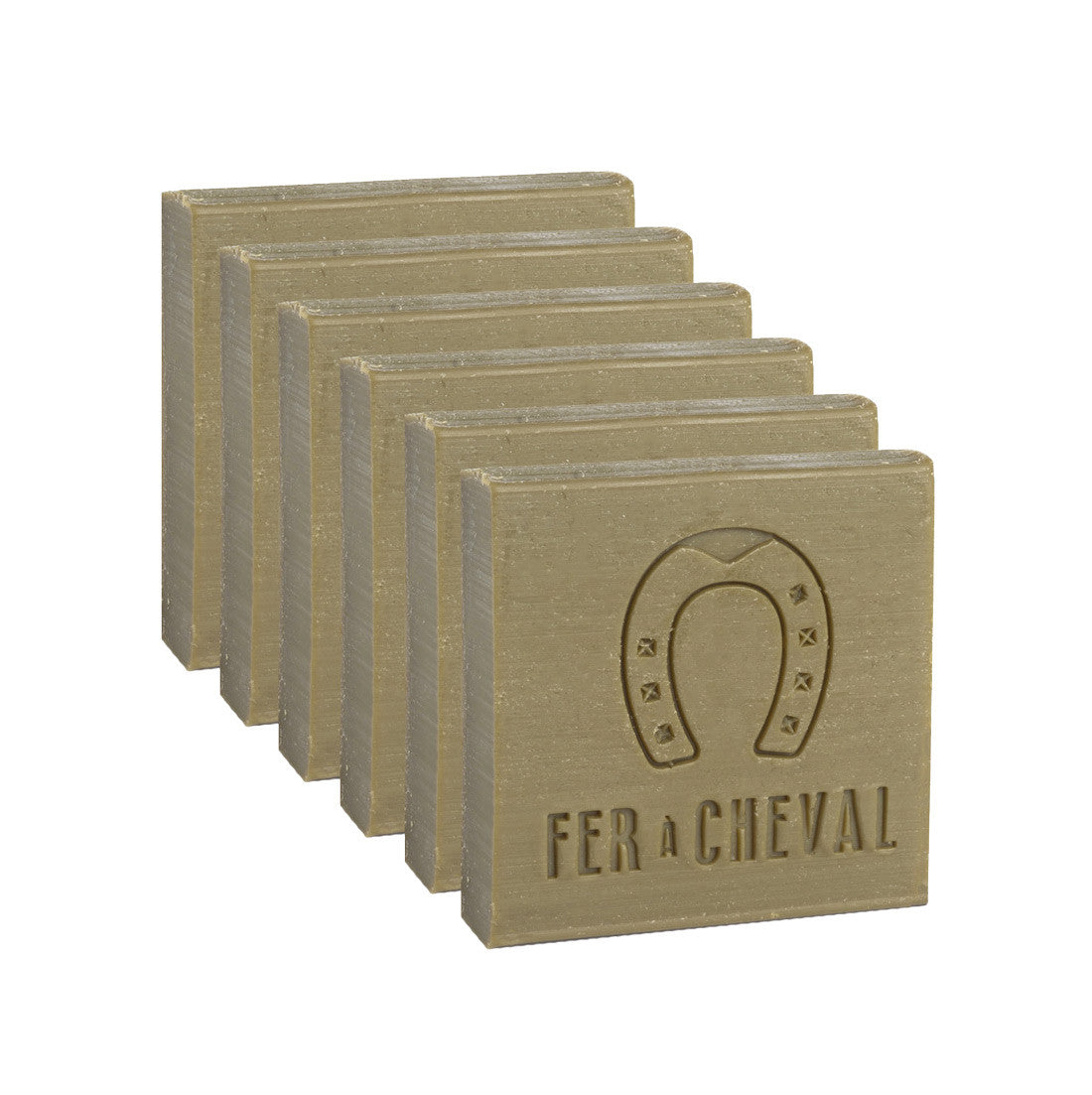 Traditional Pure Olive Marseille Soap, 6 bars of 2.3 oz / 65 g (SKU 021570)