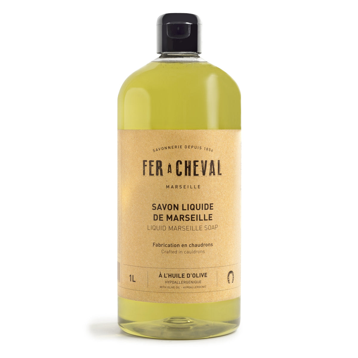 Olive Oil Marseille Liquid Soap (SKU 025235), 33.8 fl oz / 1 L