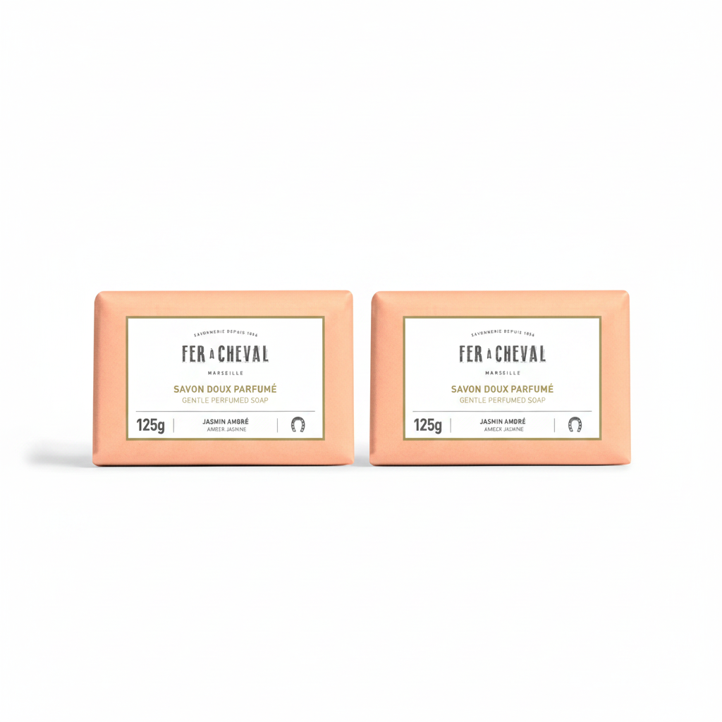 2x Savon Doux Jasmin Ambré 125g