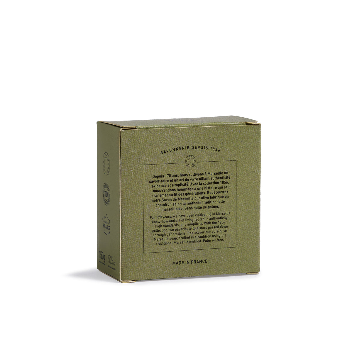 1856 Collection Pure Olive Marseille Soap Bar - lifestyle